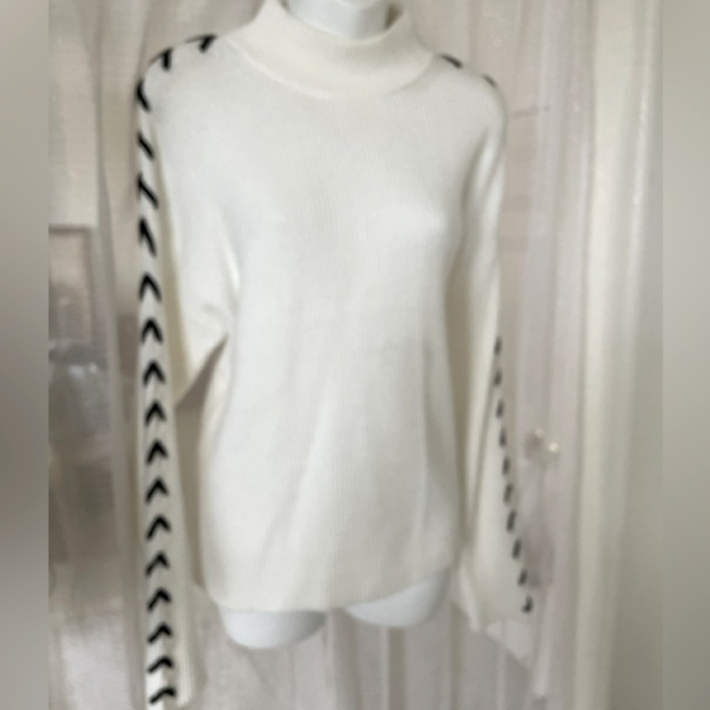 Ribbed turtle neck sweater byTahari